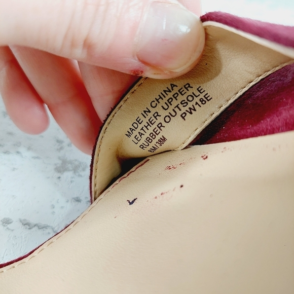 Michael Kors Women's Red Open Toe Ankle Pump Heels Shoes V325 - Picture 8 of 9